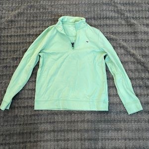 Boys Vineyard Vines, green, quarter zip sweatshirt